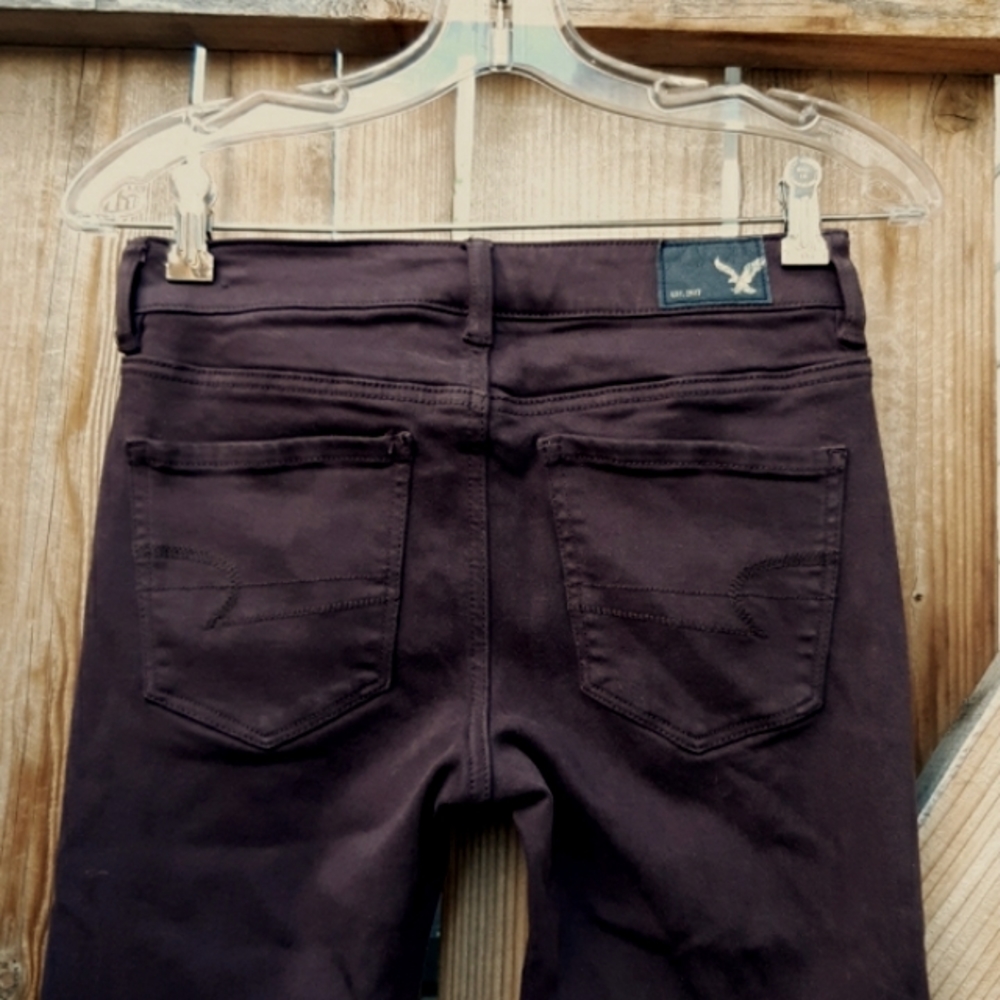 American eagle hi rise jegging crop stretch jeans 4 - Picture 4 of 7